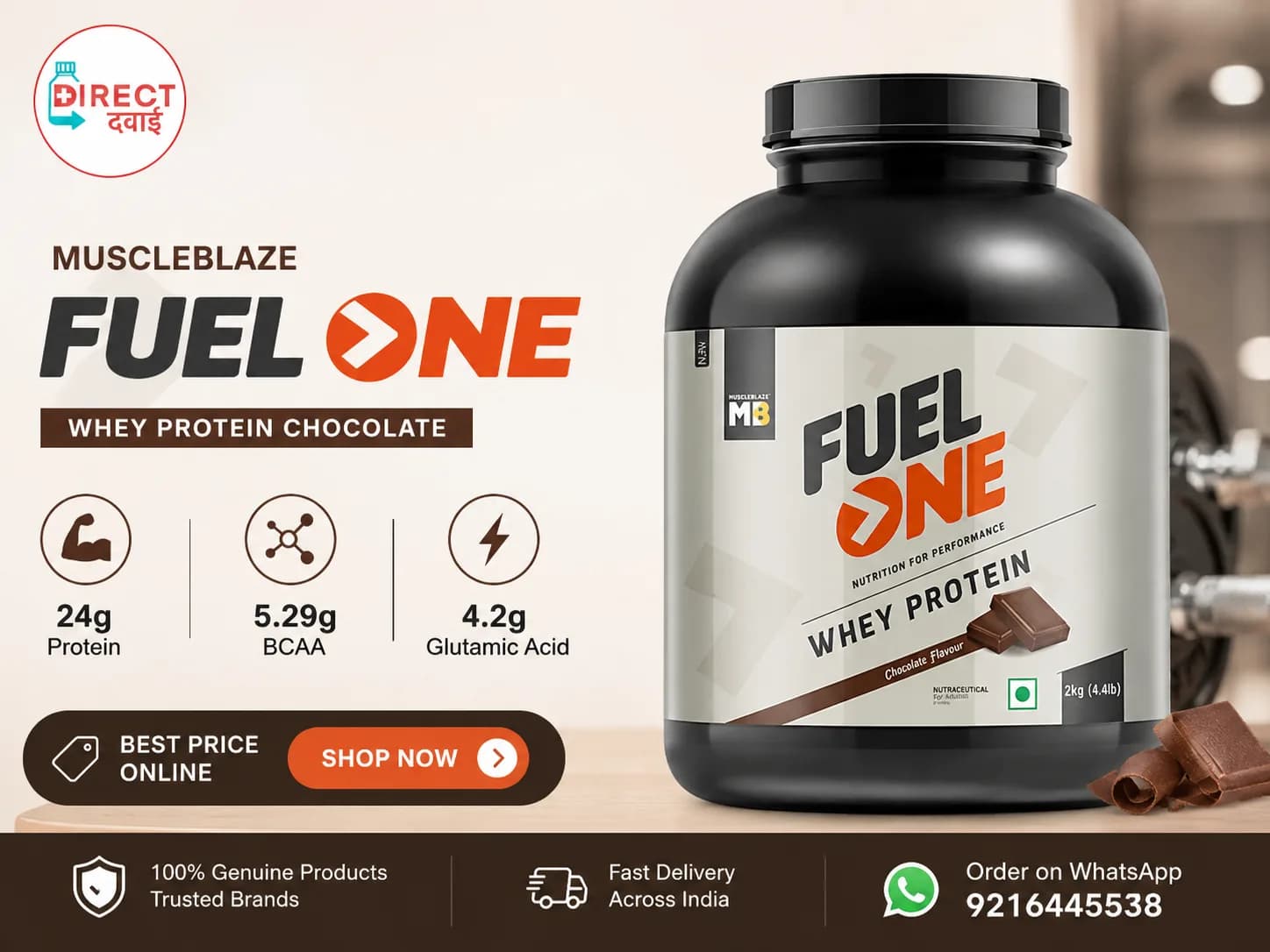 Buy MuscleBlaze Fuel One Whey Protein – Up to 25% Off | DirectDawai