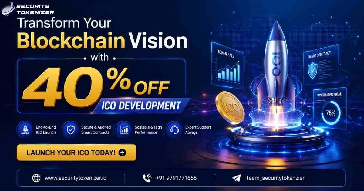 Transform Your Blockchain Vision with 40% OFF ICO Development