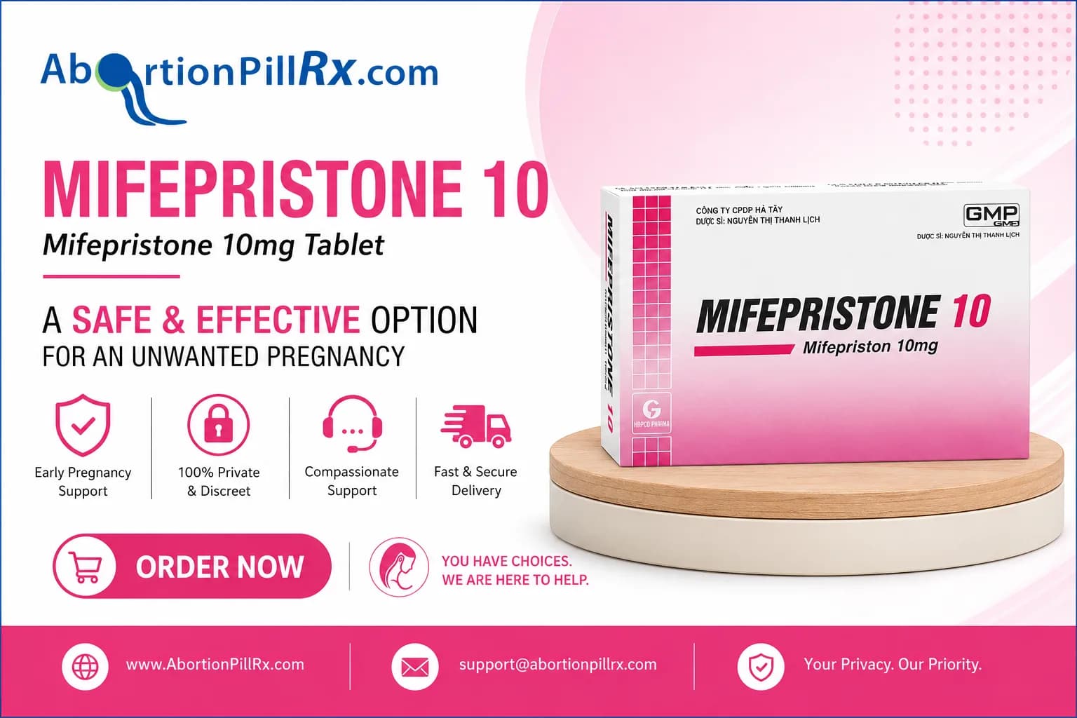 Buy Mifepristone 10mg – Safe Pregnancy Termination Pill with Confidential Shipping
