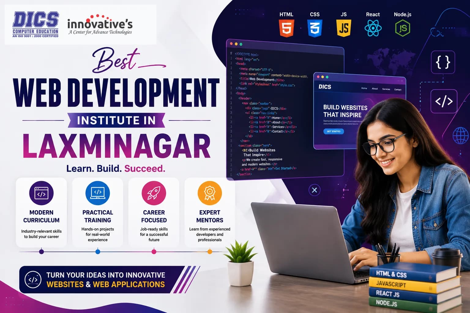 Best Web Development Institute in Laxmi Nagar for Career-Focused Learning
