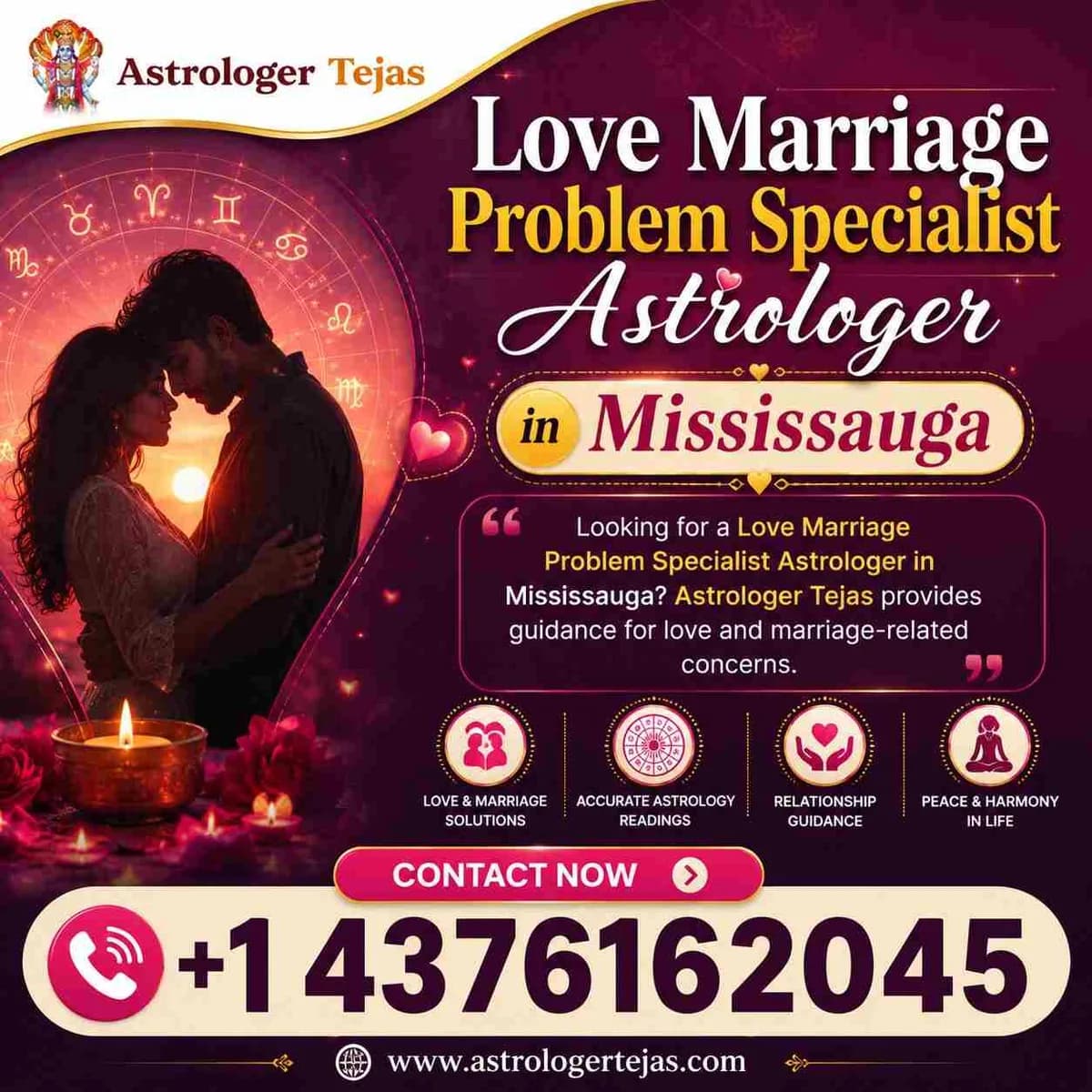 Love Marriage Problem Specialist Astrologer in Mississauga