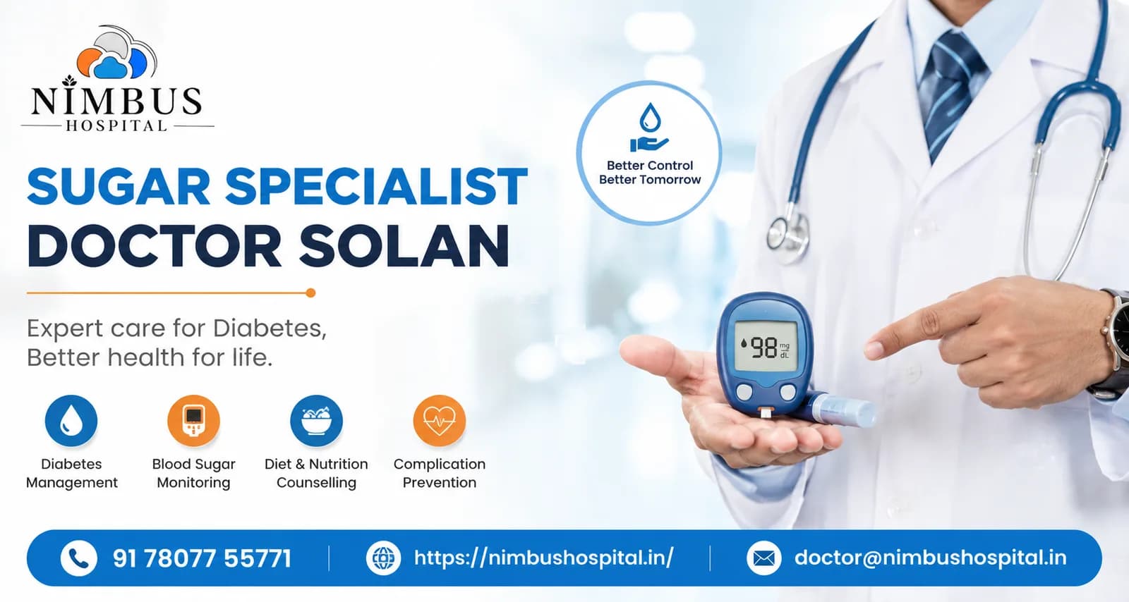 Sugar specialist doctor Solan | Nimbus Hospital