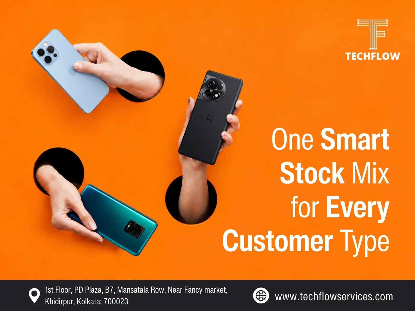 Bulk Refurbished Phones for Resellers at Techflow Khidirpur
