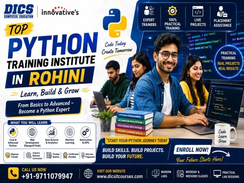Top Python Training Institute in Rohini – Learn, Build & Grow