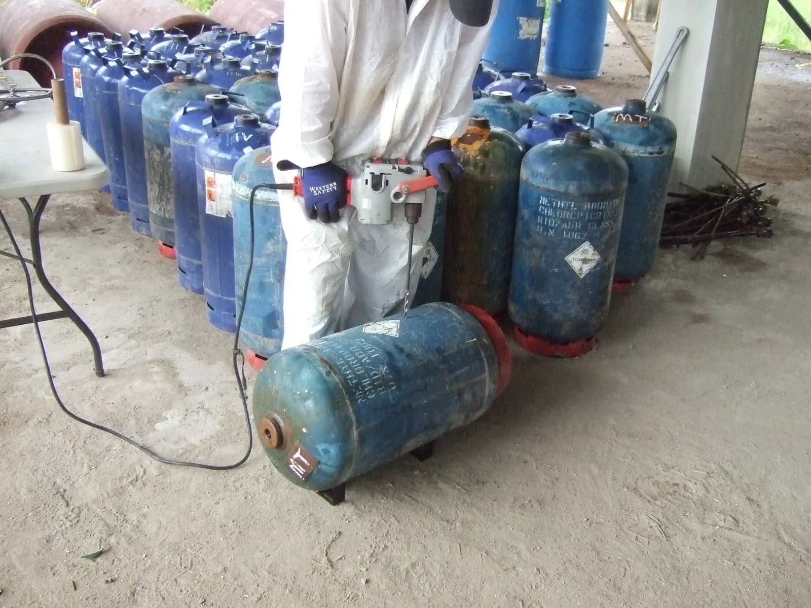 Unknown Gas Cylinder Disposal