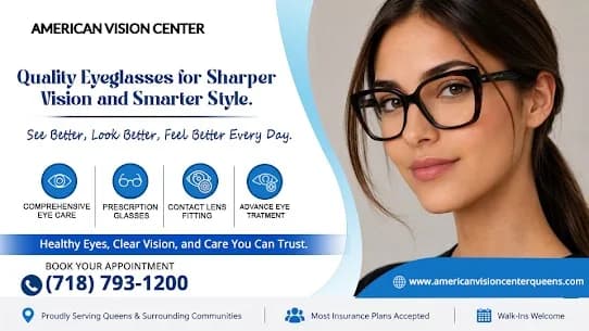 Premium Prescription Glasses in Forest Hills at American Vision Center