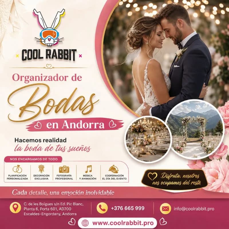 Cool Rabbit | Organizador de Bodas en Andorra para Bodas Inolvidables