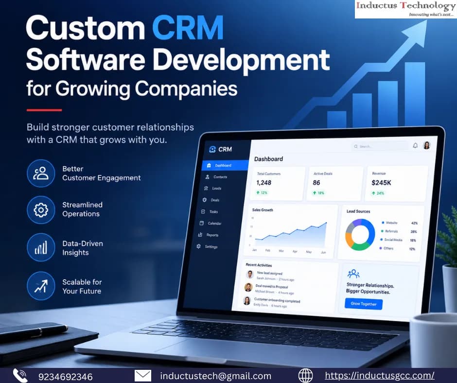 Custom CRM software development for growing companies