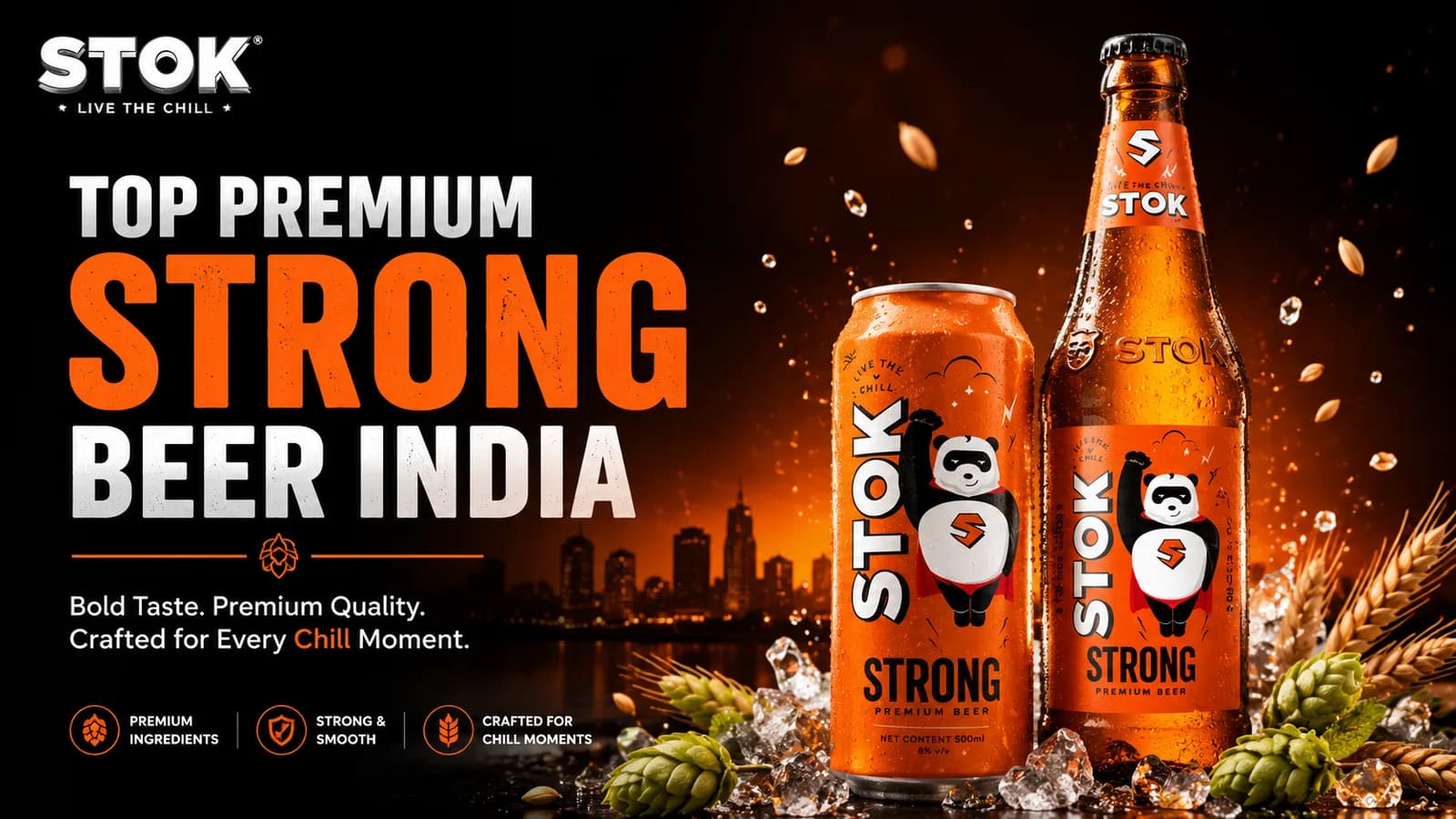 Top Premium Strong Beer India | STOK Beer India