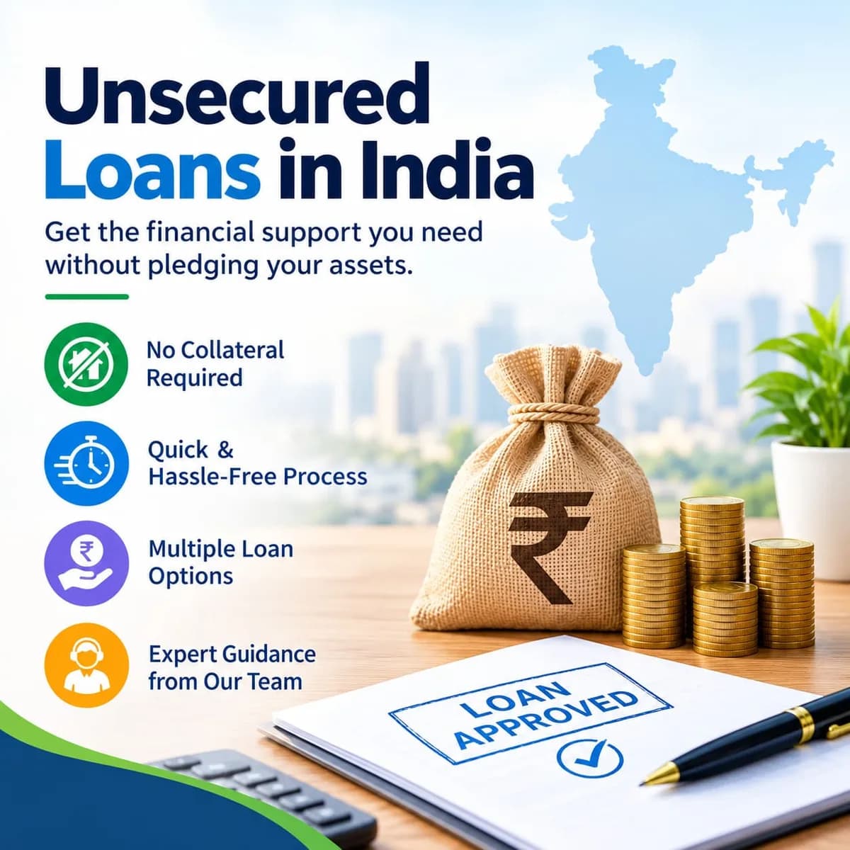 Unsecured Loans in India – Get Expert Guidance from Loanstosme
