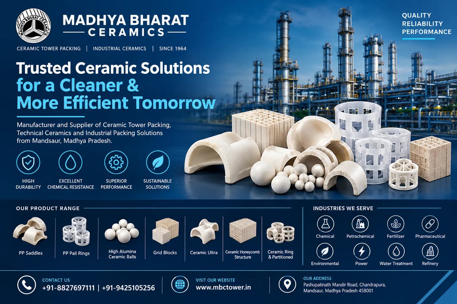 High Alumina Ceramic Balls Exporters in Mandsaur, India
