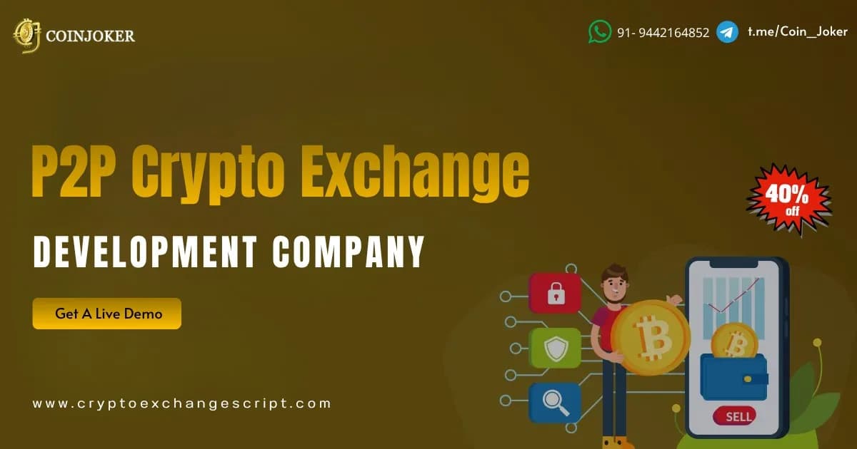 Turn Your Crypto Vision into Growth with P2P Crypto Exchange Development 