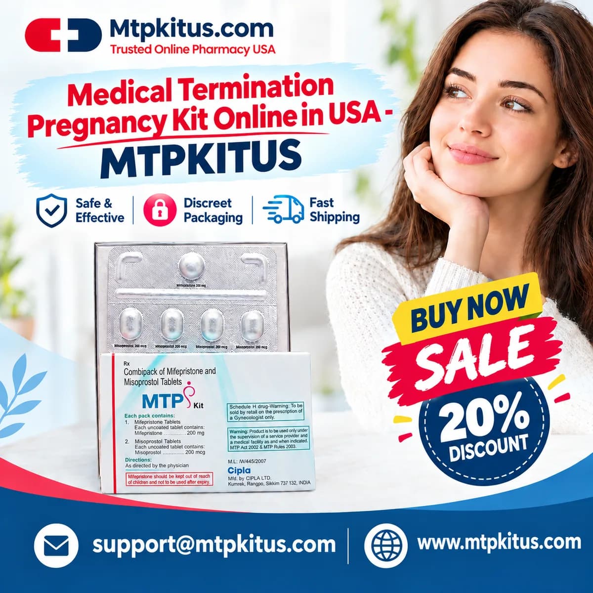 Medical Termination Pregnancy Kit Online in USA - MTPKITUS 