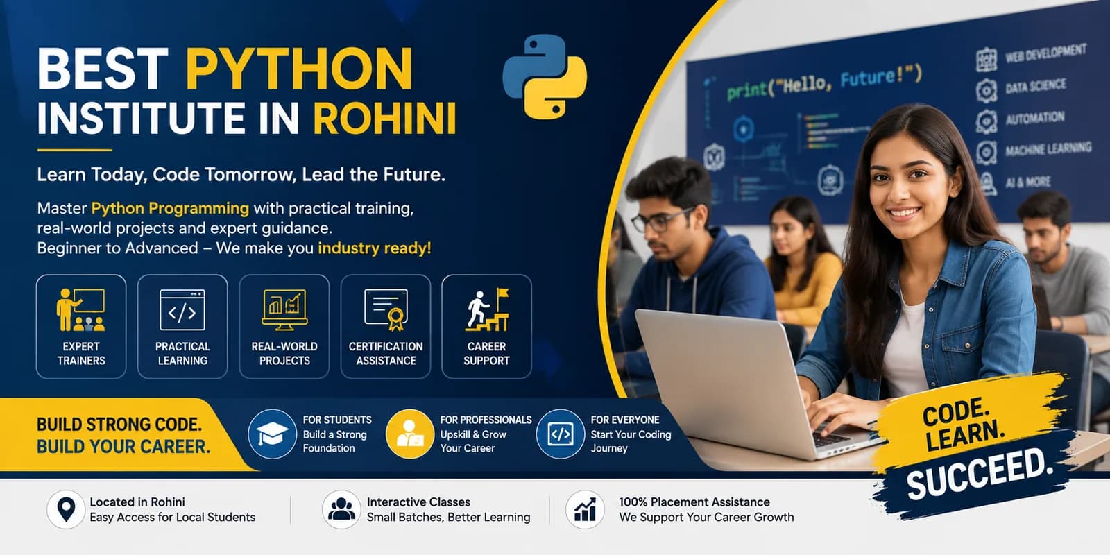 Think. Code. Create. – Learn Python the Practical Way in Rohini