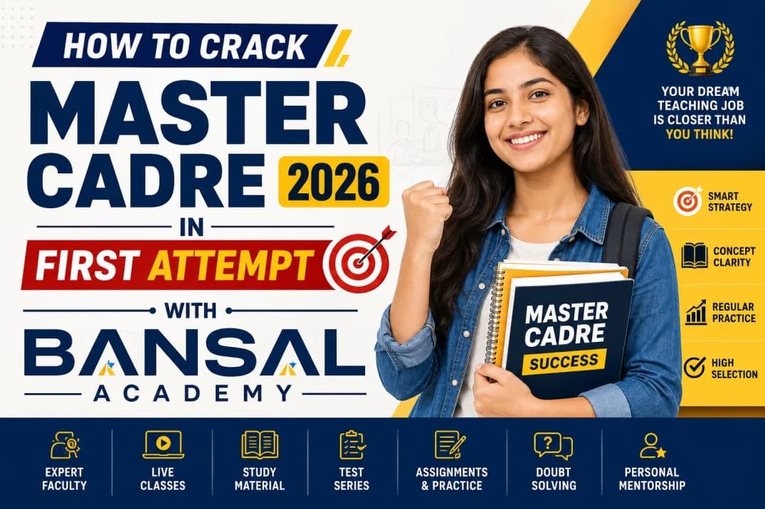 Master Cadre Exam 2026 Preparation | Crack Punjab Master Cadre with Bansal Academy
