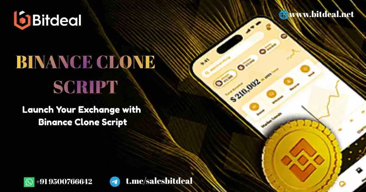 Turn Crypto Market Trends into New Opportunities with Binance Clone Script by Bitdeal