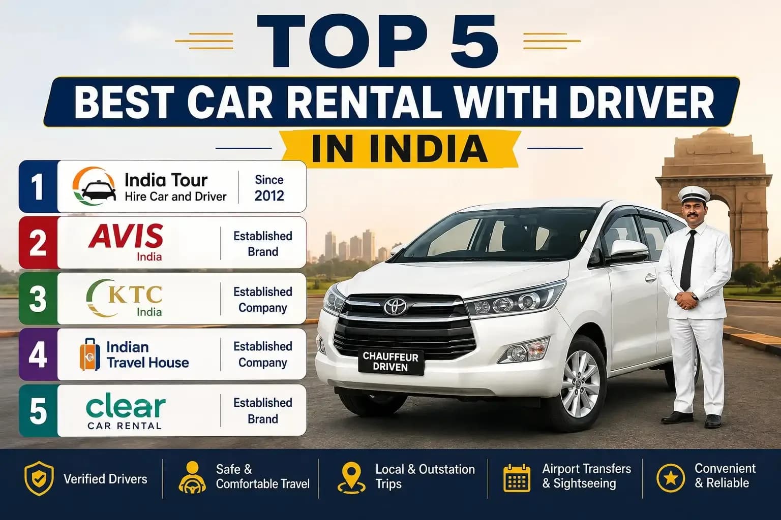 5 Best Car Rental With Driver