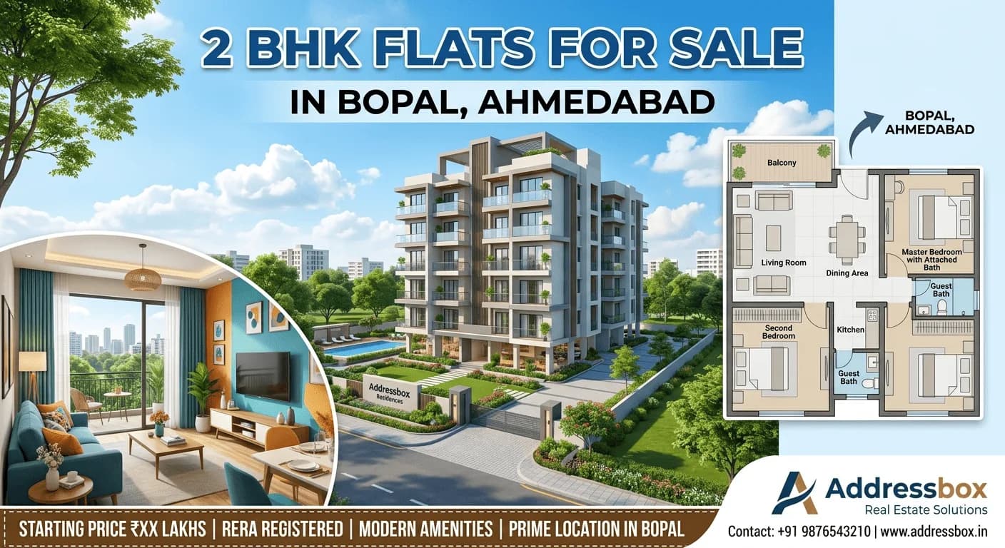 2 BHK Flats for Sale in Bopal, Ahmedabad | Addressbox