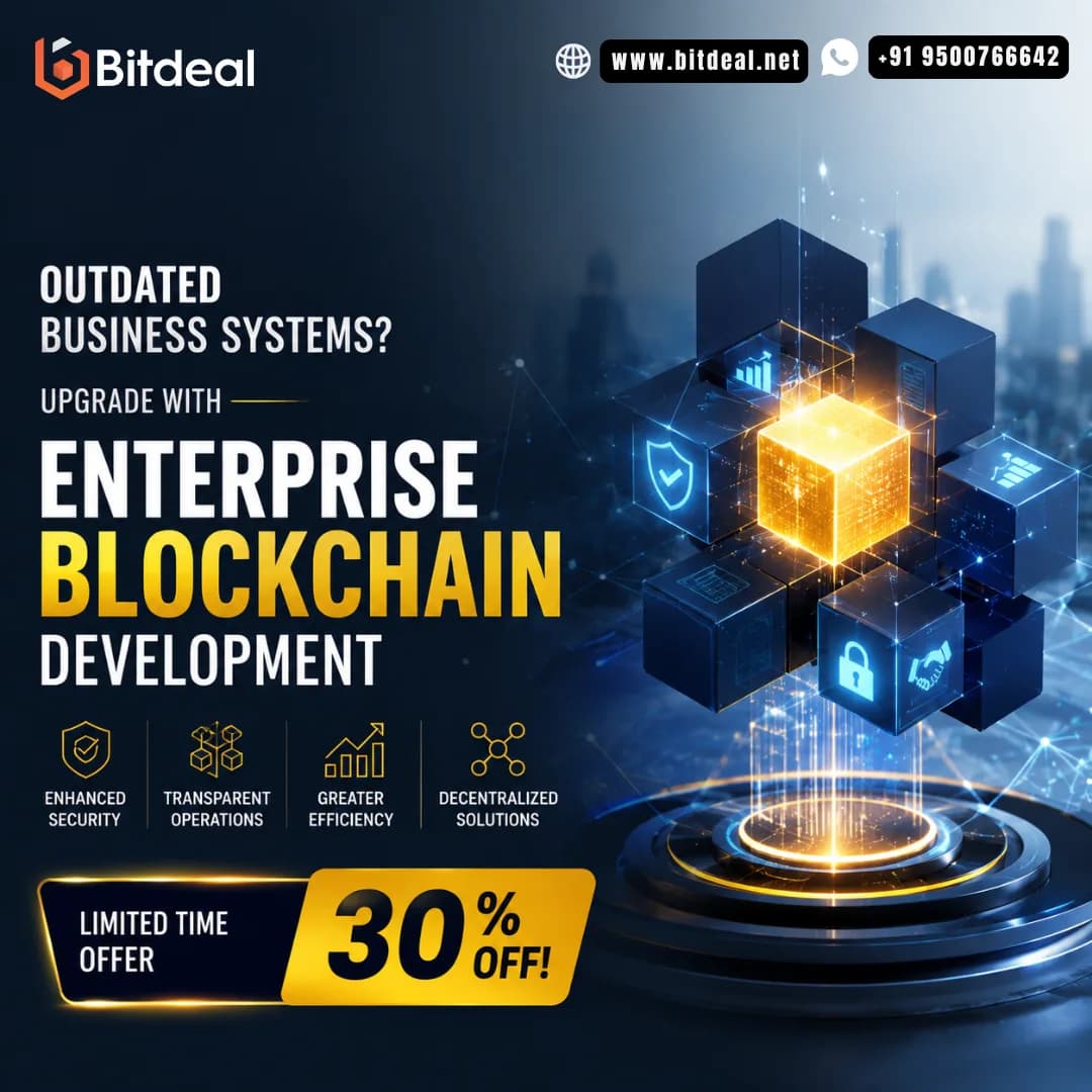 Outdated Business Systems? Upgrade With Enterprise Blockchain Development – 30% OFF!