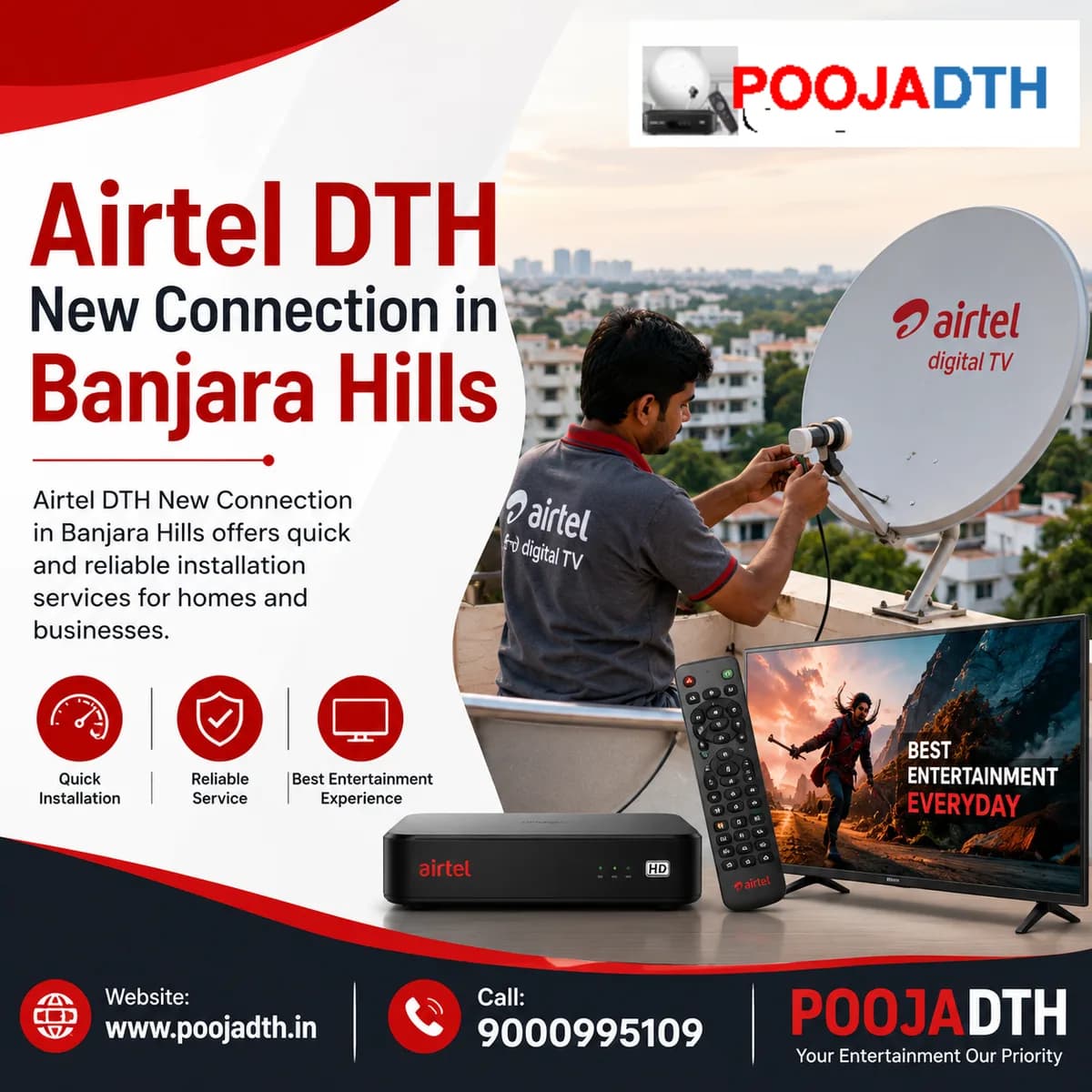 Airtel DTH New Connection in Banjara Hills