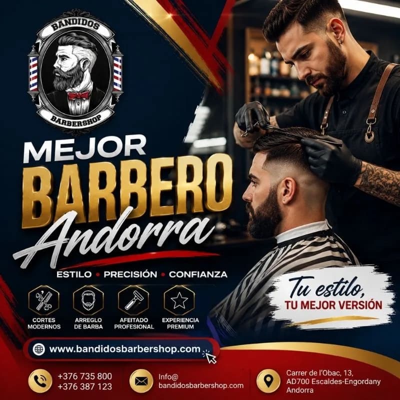 Mejor Barbero Andorra para Cortes Modernos y Barbas