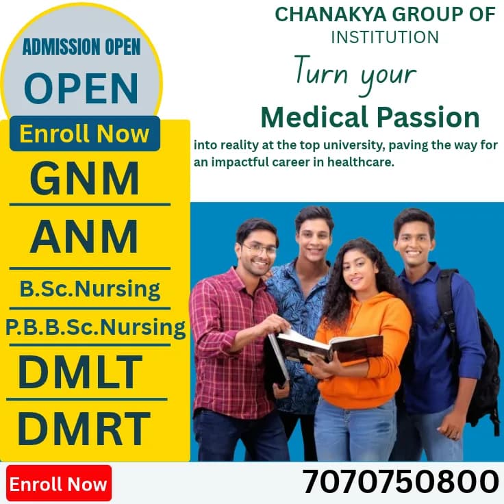 ANM nursing college fees in Patna-Chankya nursing college call-7070750800