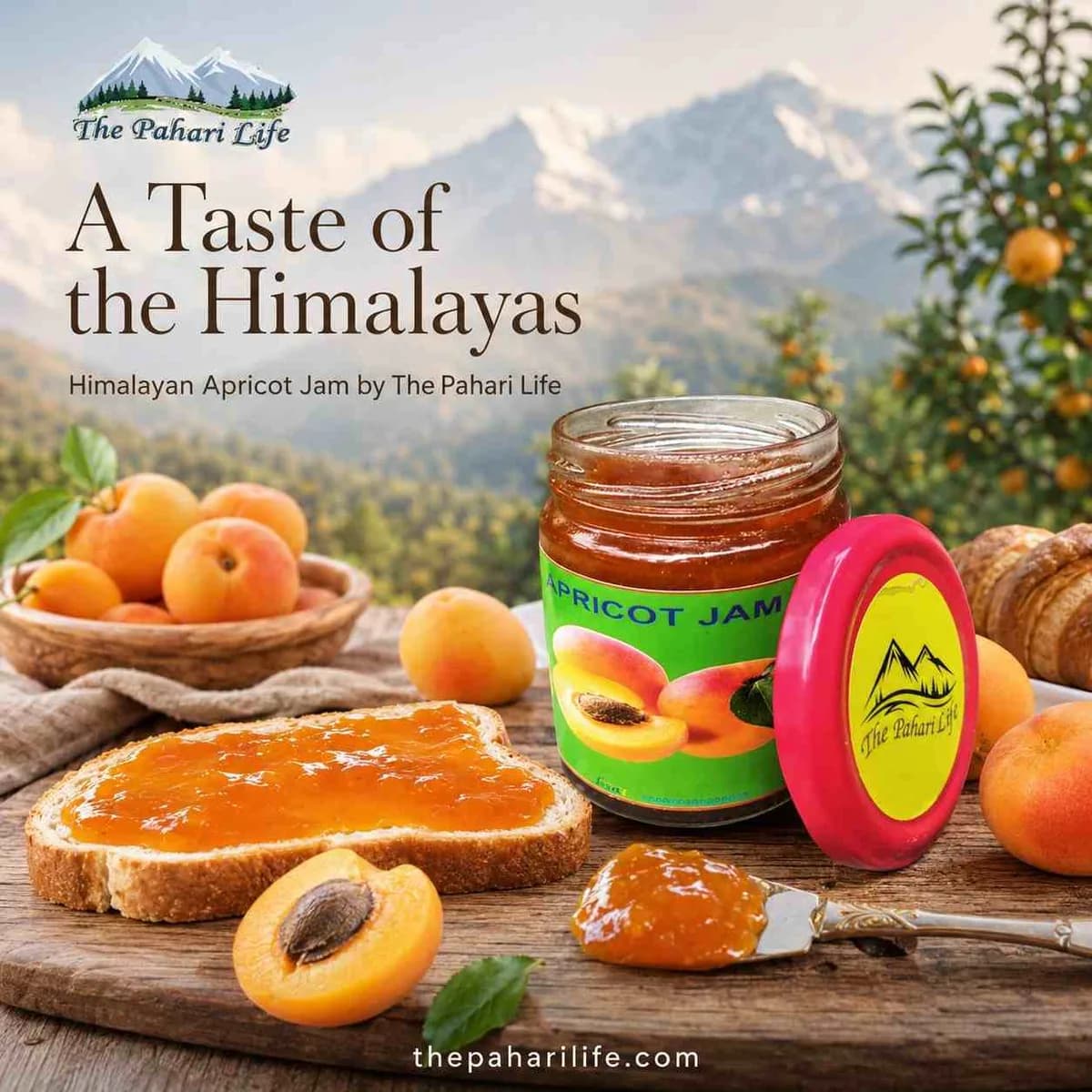 Himalayan Apricot Jam Made with Ranikhet Apricots