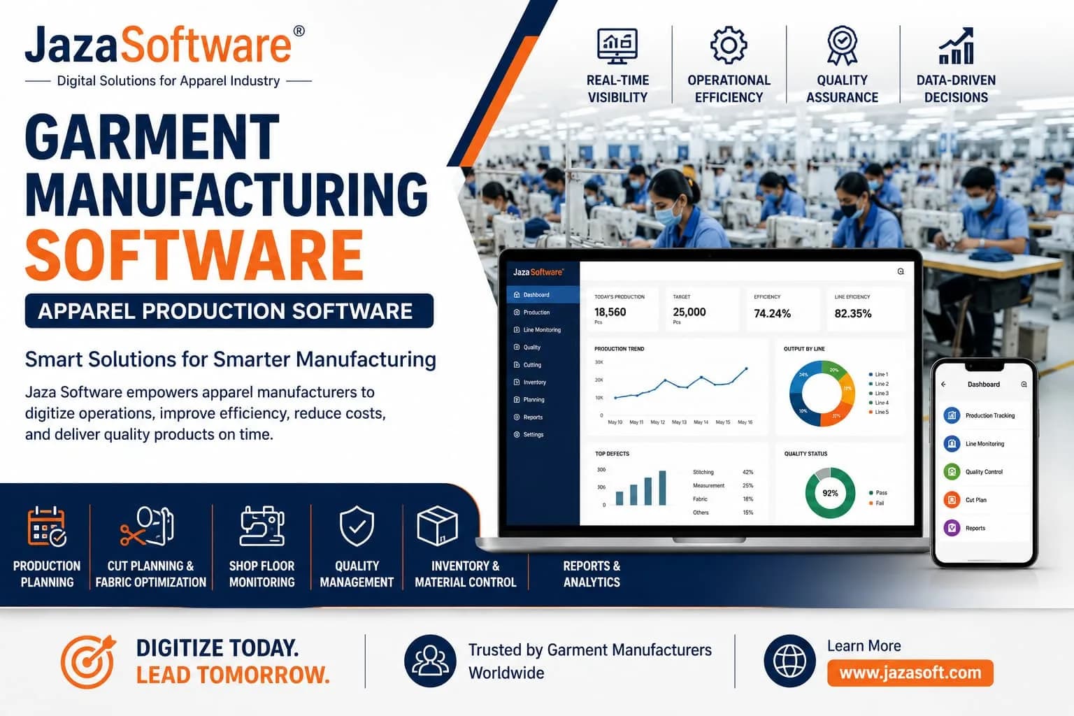 📌 Jaza Software | Garment Manufacturing Software | Apparel Production Software