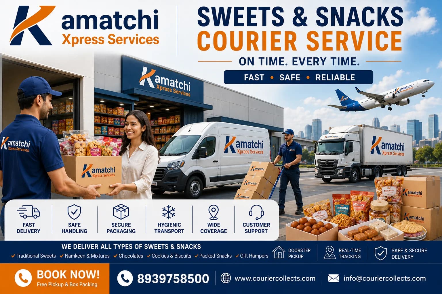 sweets and snacks courier services chennai