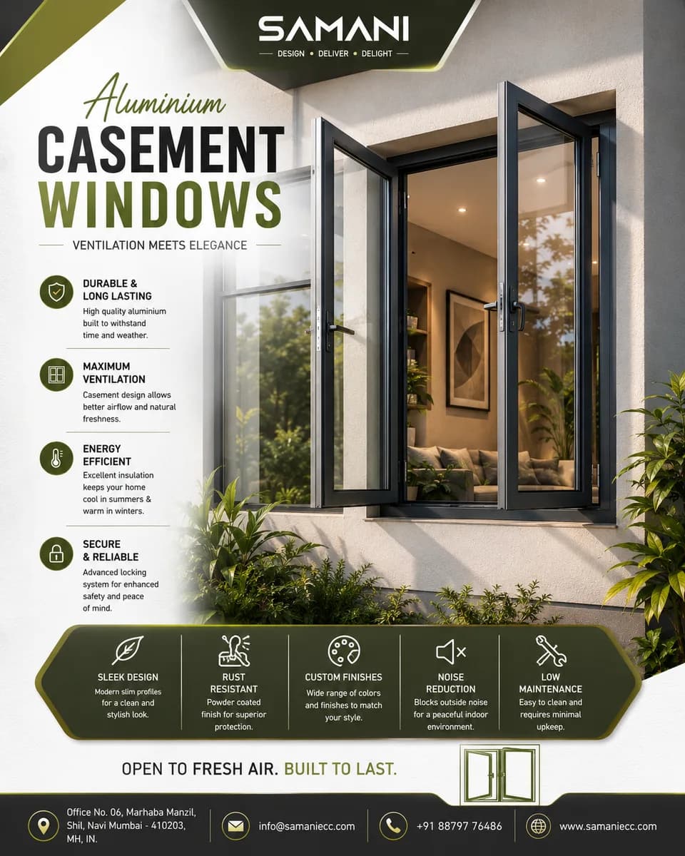 Aluminium Casement Windows India