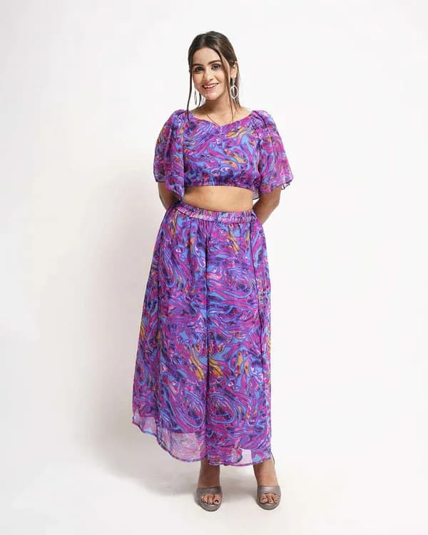 Buy Now Stylish Multi-Color Printed Coord Set For Women Online At FashionTownie