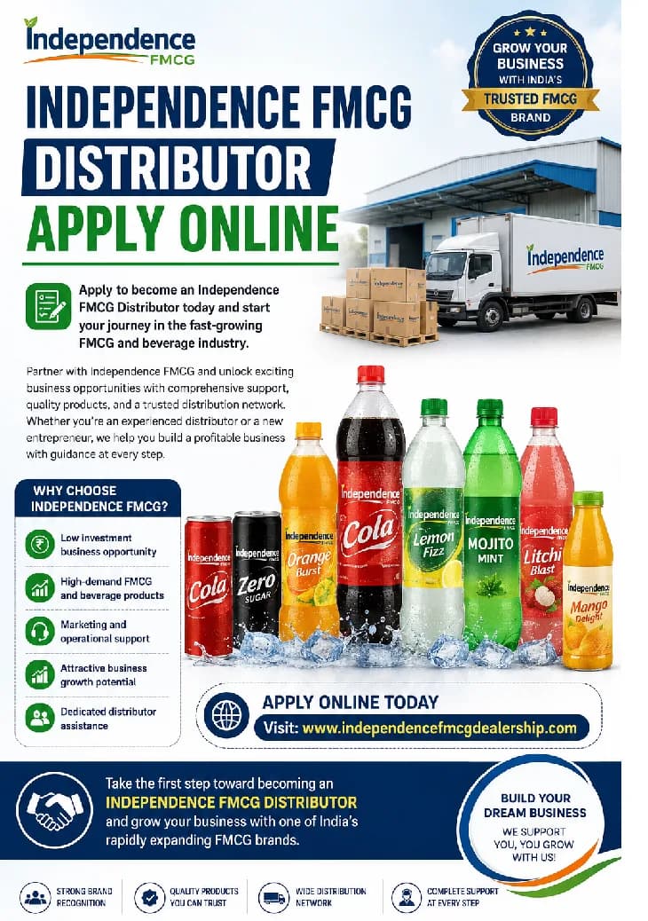 📞 7217324989 Join Independence FMCG – Dealership & Distributorship Opportunities