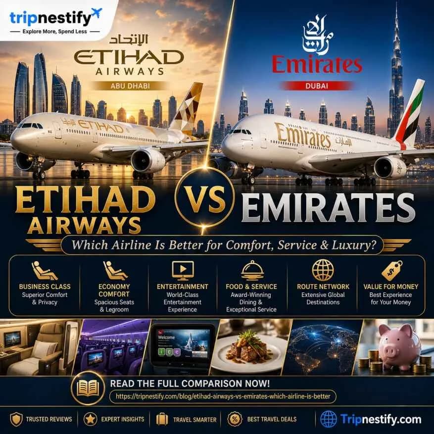 Etihad Airways vs Emirates – Complete Airline Comparison for Travelers