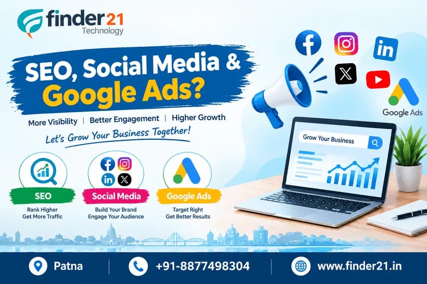 How Can Patna Businesses Grow With SEO, Social Media & Google Ads?
