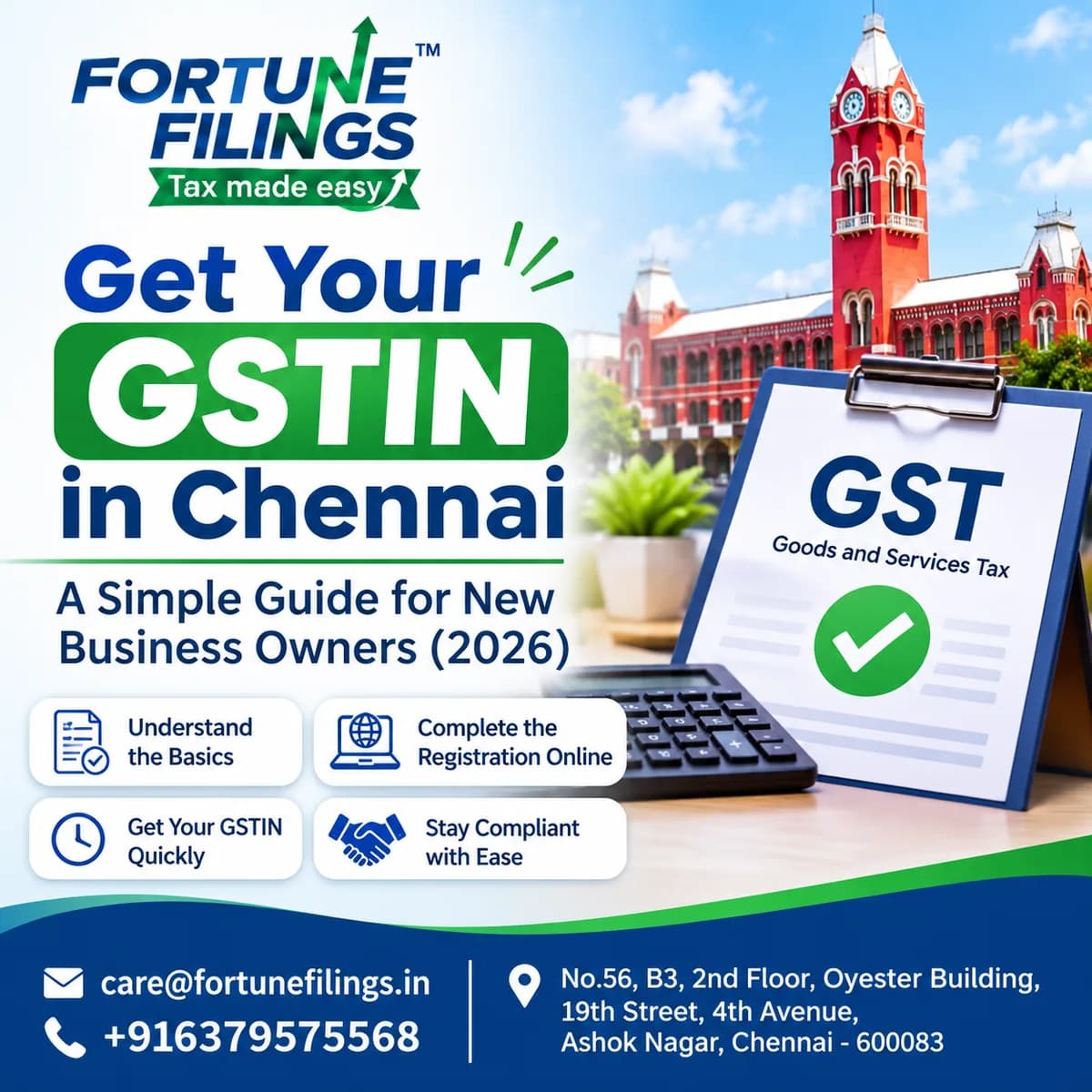 Get Your GSTIN in Chennai: A Simple Guide for New Business Owners (2026) 