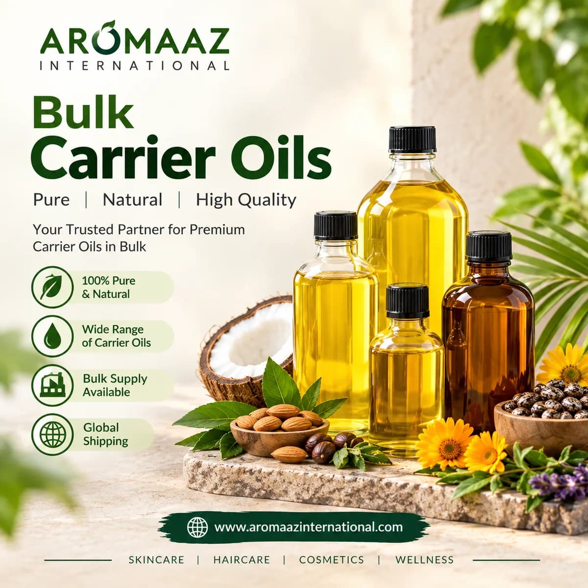 Buy Bulk Carrier Oils from a Trusted Wholesale Supplier