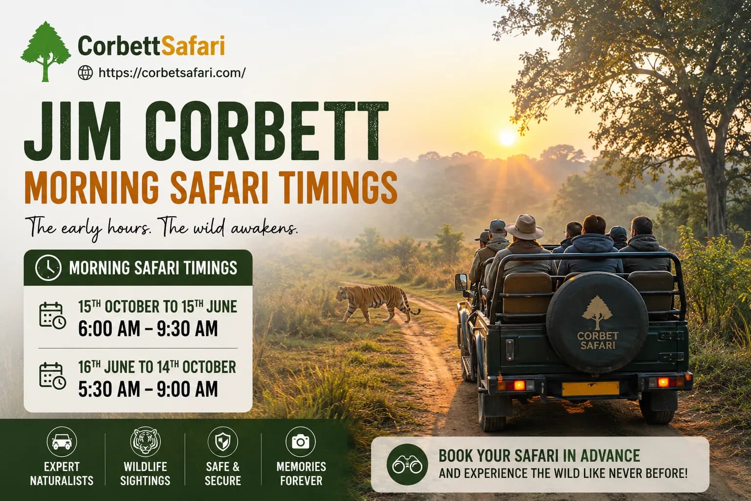 {{🌈⛅🚪When do entry gates open for the morning safari?