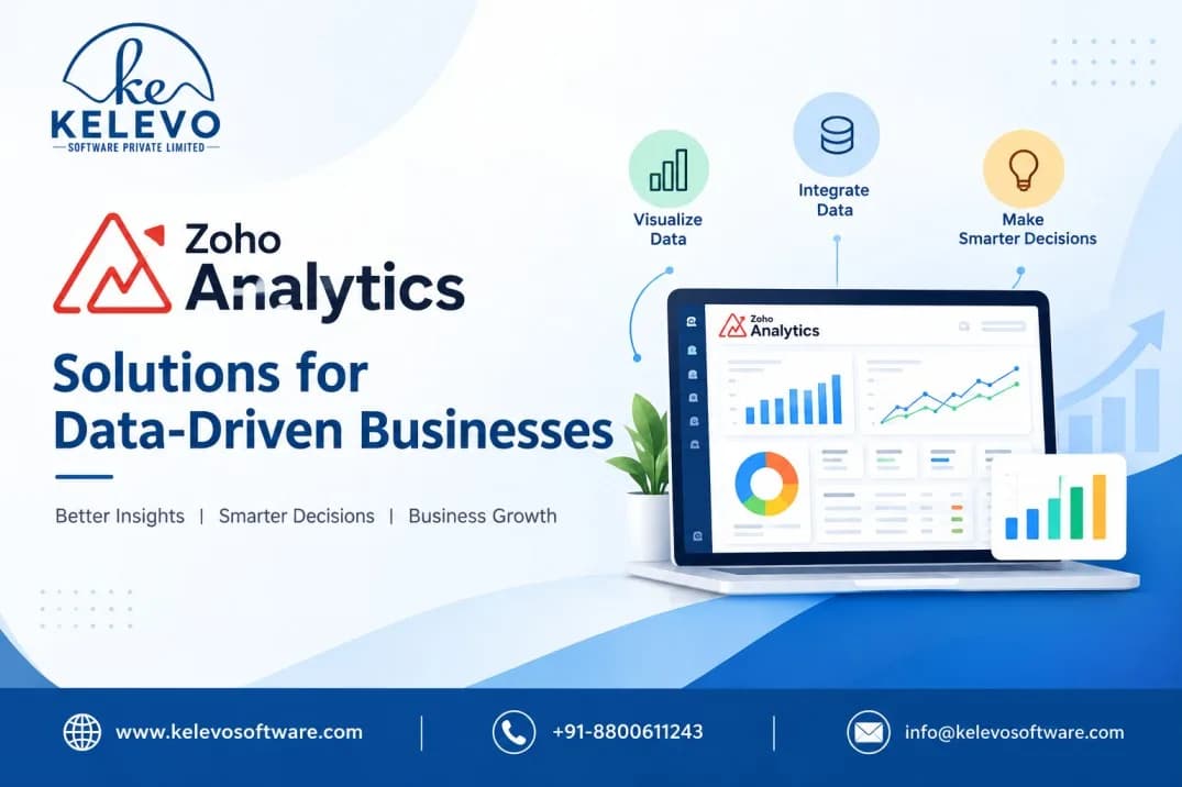 Zoho Analytics Solutions for Data-Driven Businesses | Kelevo Software Pvt. Ltd.