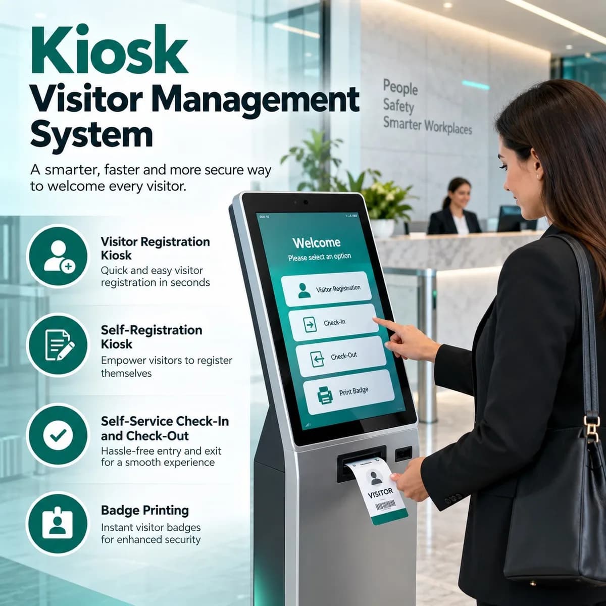 Digital Reception with Kiosk Visitor Management System in Kuwait