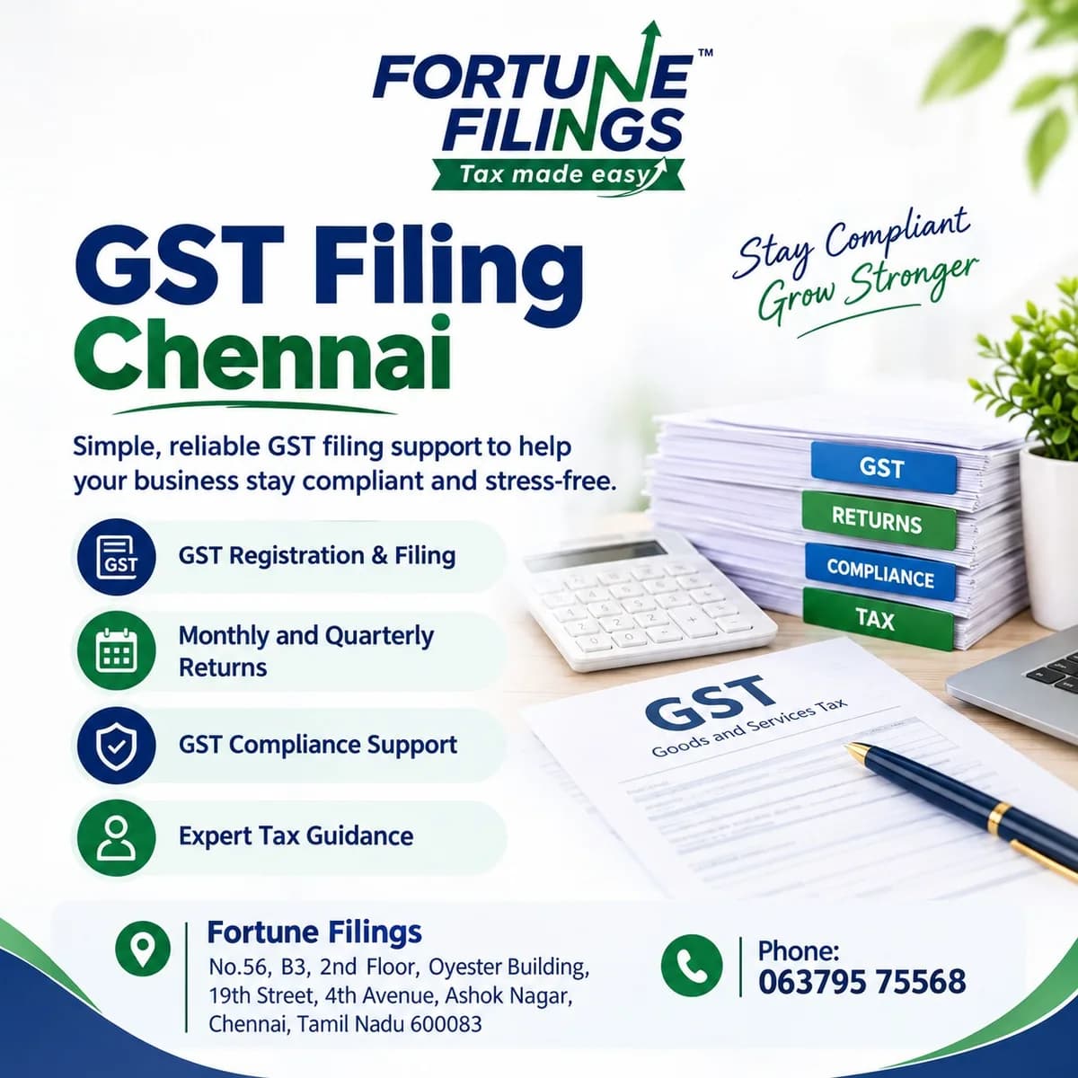 GST Filing Chennai: Complete Guide for Businesses, Startups & Freelancers (2026)