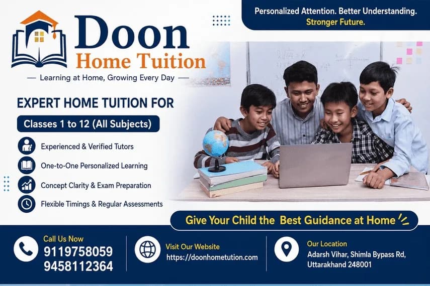A New Approach to Home Tuition and Teaching Careers in Dehradun