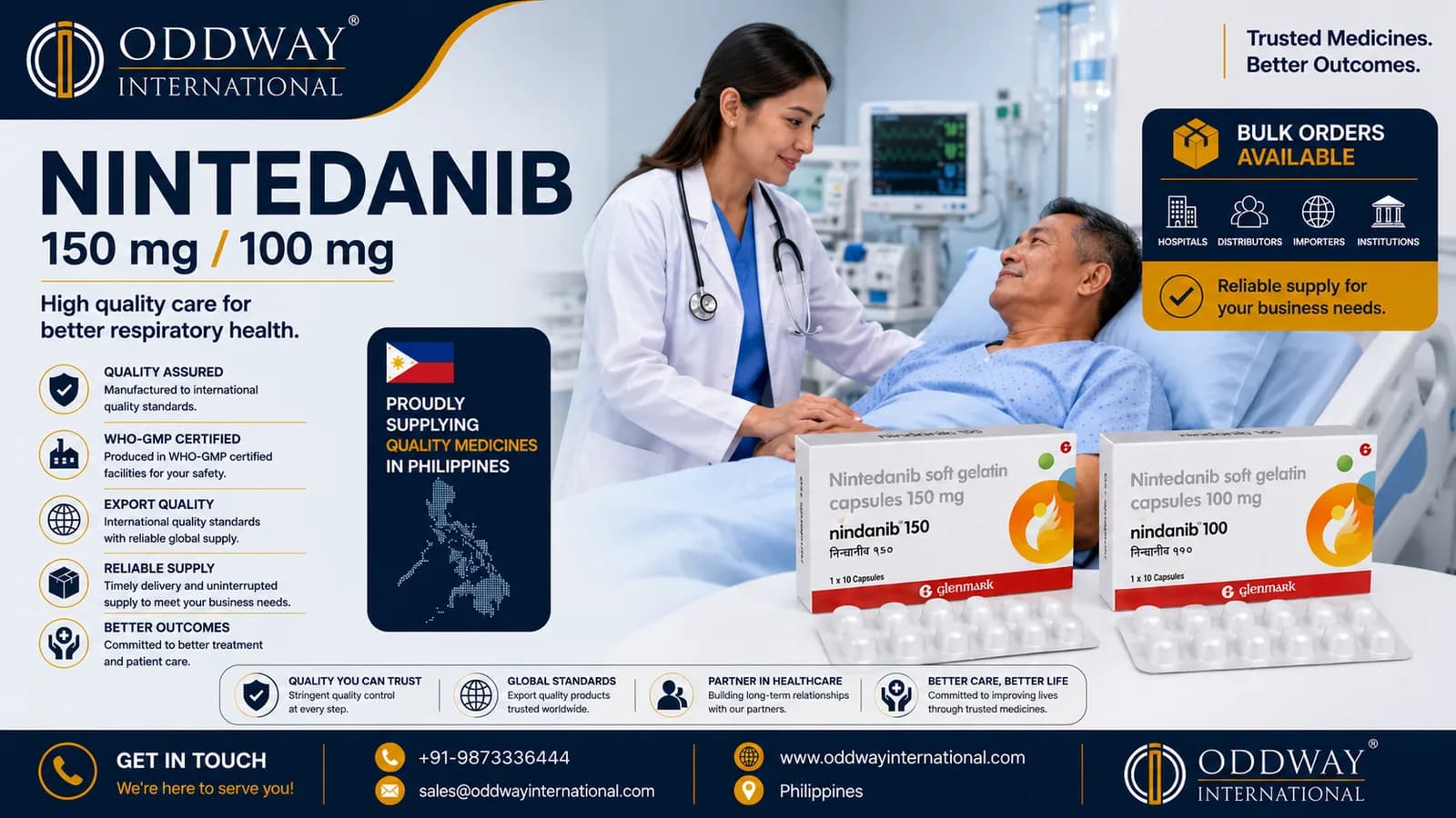 Nintedanib Price Philippines for B2B Supply Philippines - Oddway