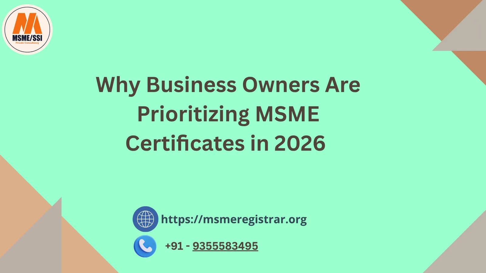 Why Business Owners Are Prioritizing MSME Certificates in 2026 