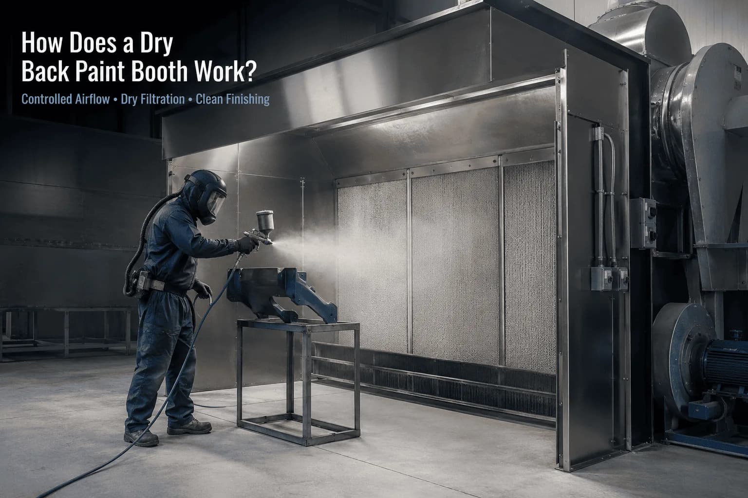 How Does a Dry Back Paint Booth Work?