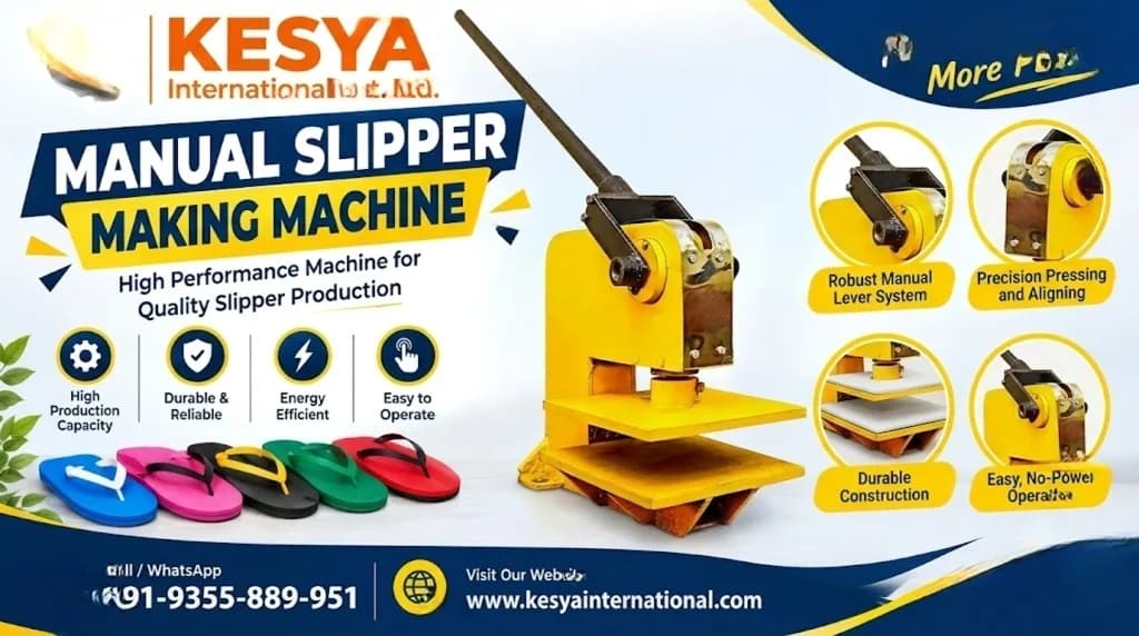 Manual slipper making machine | kesya international