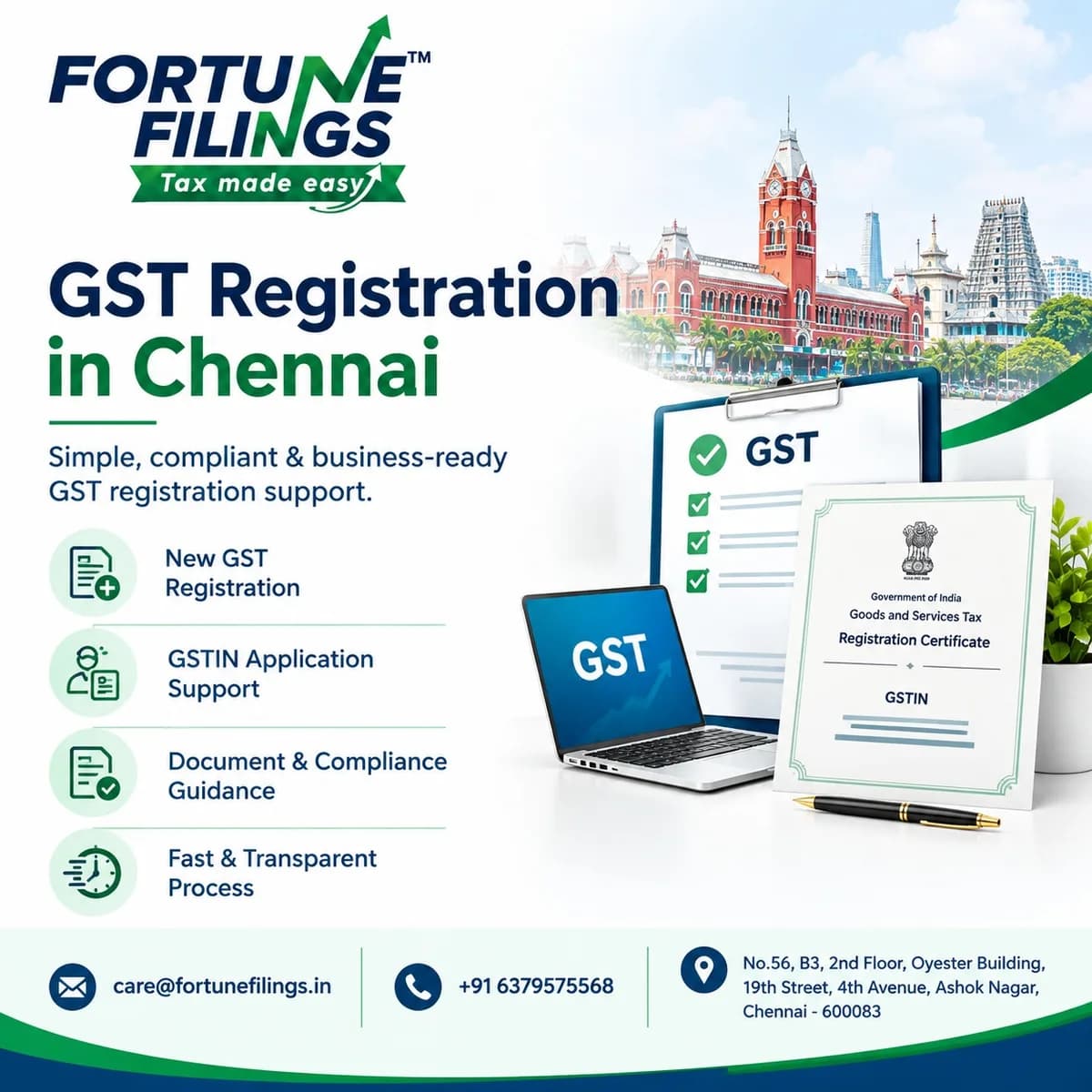 Need GST Registration in Chennai? Here’s What Your Business Should Know