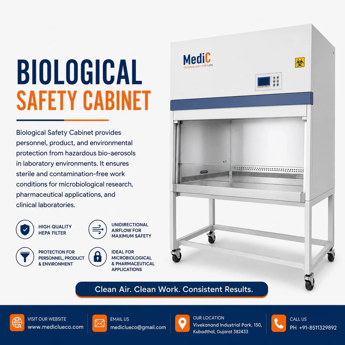 Biological Safety Cabinet Manufacturer & Supplier in India