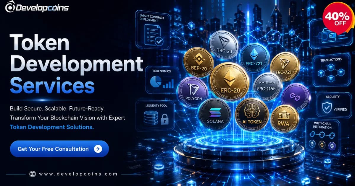 Turn Your Blockchain Vision into Reality with Custom Token Development – Get 40% OFF 