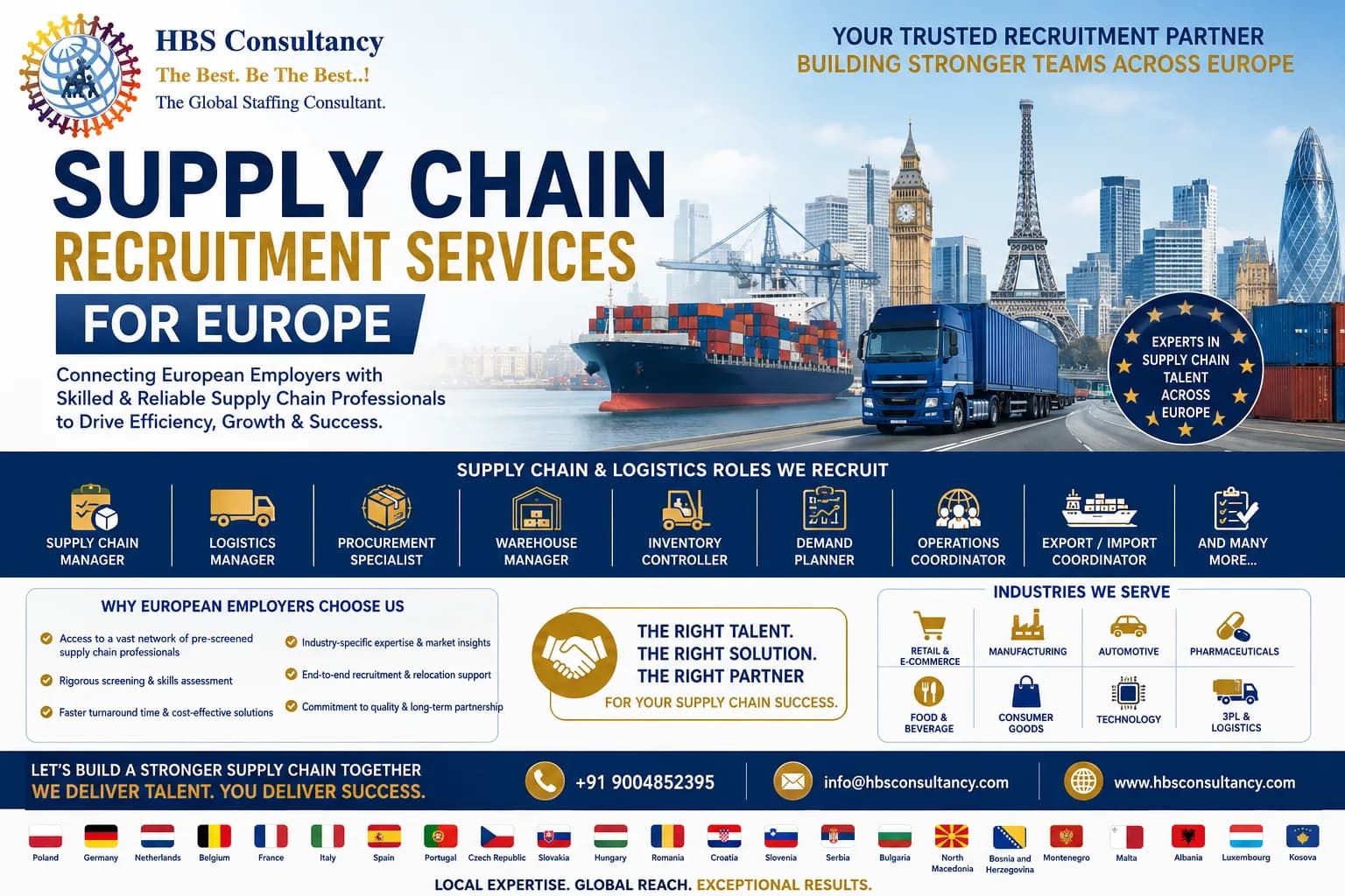 Best Supply Chain Recruitment Services for Europe