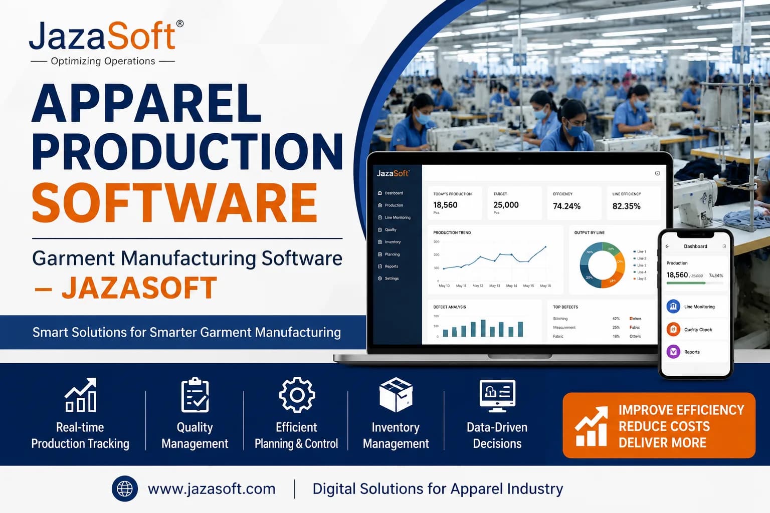 Apparel Production Software | Garment Manufacturing Software – JazaSoft